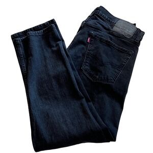 Levis 505 Regular Fit Jeans Mens 36x29 Black Straight Leg Denim Pants